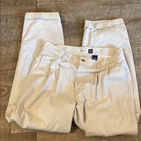 GAP Cream Trousers Cotton Blend Smart Casual VINTAGE - Picture 1 of 6